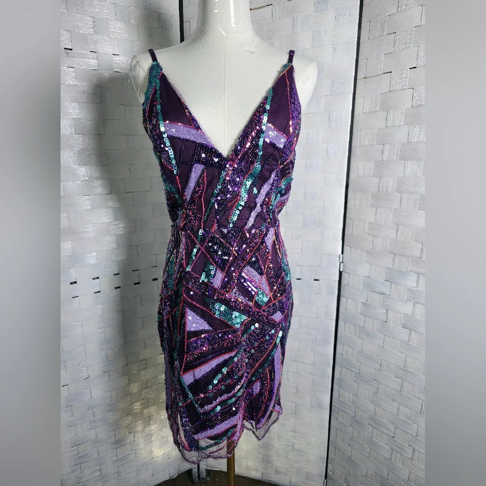 Banjul Sequin Mini Dress - Picture 2 of 7